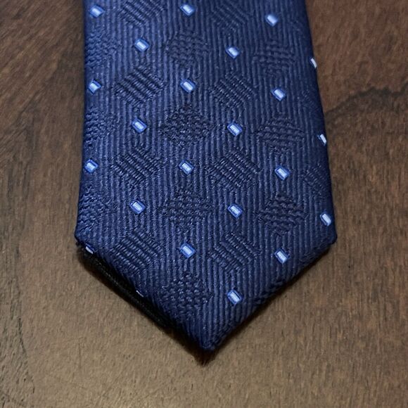 Primark Blue 100% Polyester Men’s Neck Tie Made In China - Picture 6 of 9